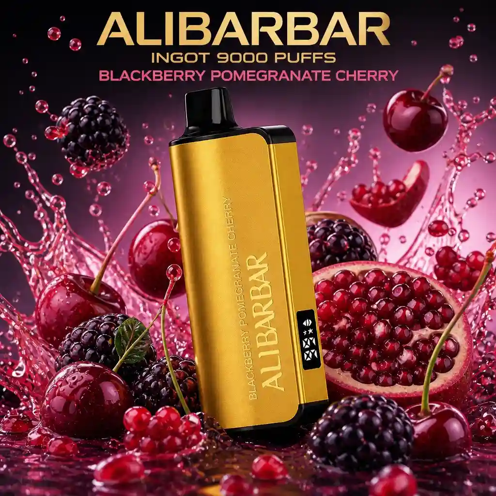 ALIBARBAR INGOT 9000 PUFFS-Blackberry Pomegranate Cherry